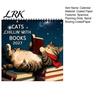 Decorative Healing Illustration Calendar 2027 Reading Cat Wall Calendar, 7.87 x Inch Monthly Hanging Planner Thick Paper with Thickened And