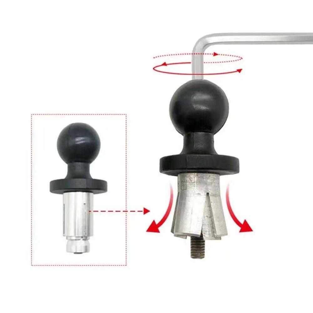 Alloy Aluminum Durable Hollow Ball Head Expansion Screw Base For Motorcycle Mounting Device