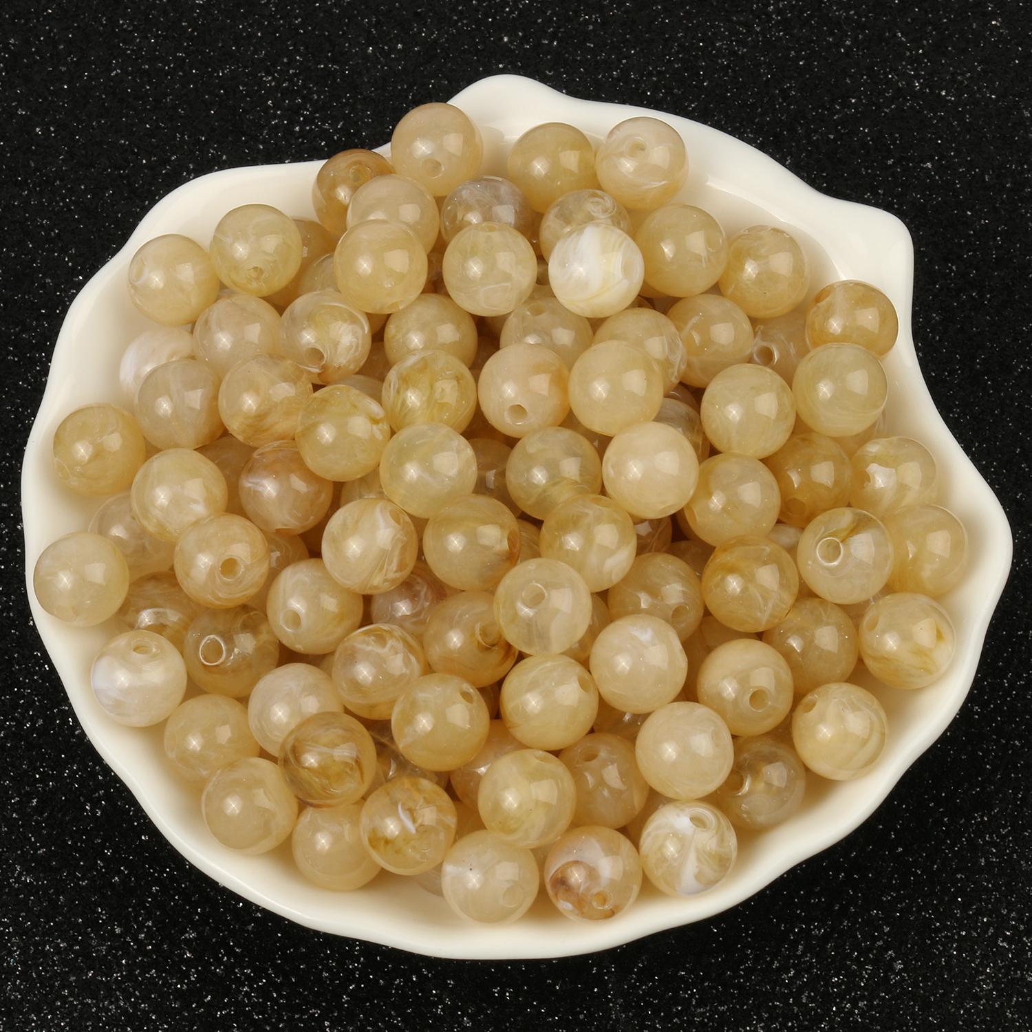 

6, 8, 10 мм, круглые акриловые бусины с имитацией натурального камня, бусины с эффектом облаков для изготовления ювелирных изделий, браслет, ожерелье, аксессуары «сделай сам» 6mm about 200pcs