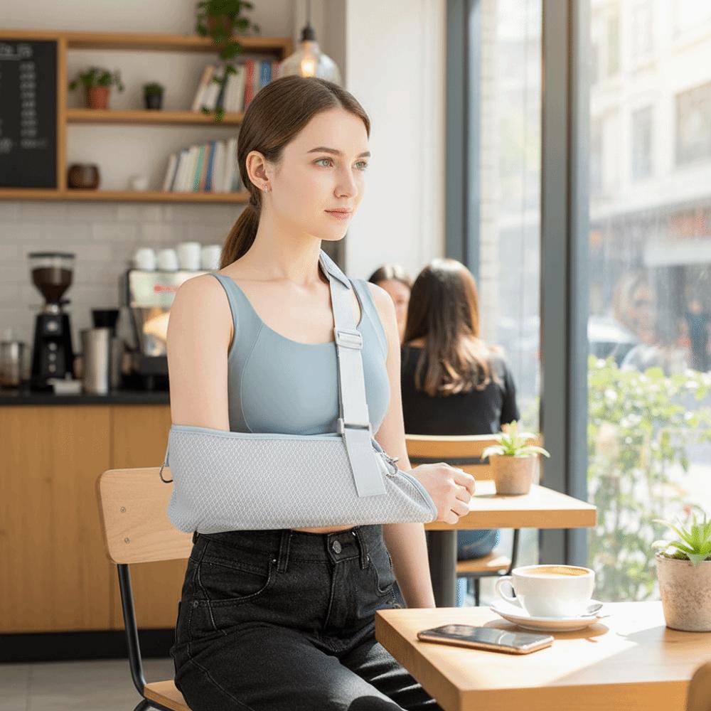 Breathable Forearm Brace Adjustable Strap Elbow Support Strap Wrist Fixed Protector  Adult