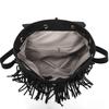 Four Seasons Large Capacity Frosted Tassel Backpack Handbag Trendy Big Bag Women's Bag College Style Casual Backpack New Style