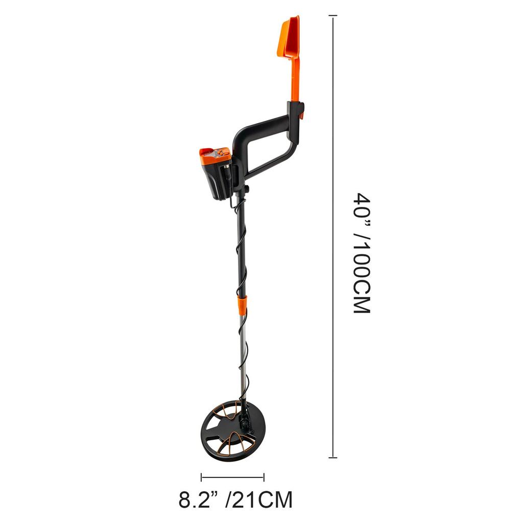 VEVOR Yellow Metal Detector 3010 Waterproof Disc Metal Detectors Underwater Underground High Accuracy LCD Display Metal Detector for Adults and