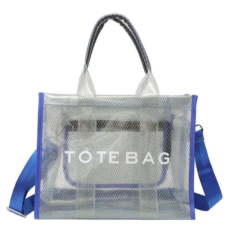 Sac à bandoulière transparent Mori ins pour femme, imprimé lettres, pour le travail et les courses, nouvelle collection hiver 23