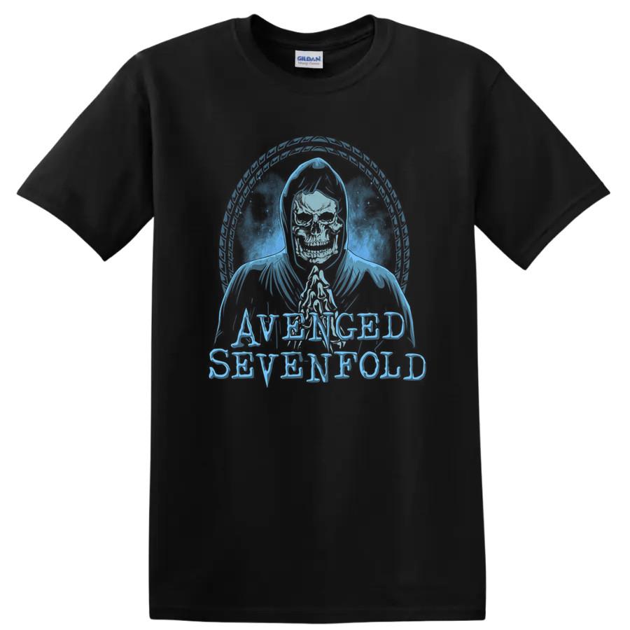 Grim Reaper Graphic T Shirt for Metal Fans Death Skull Wings Tee