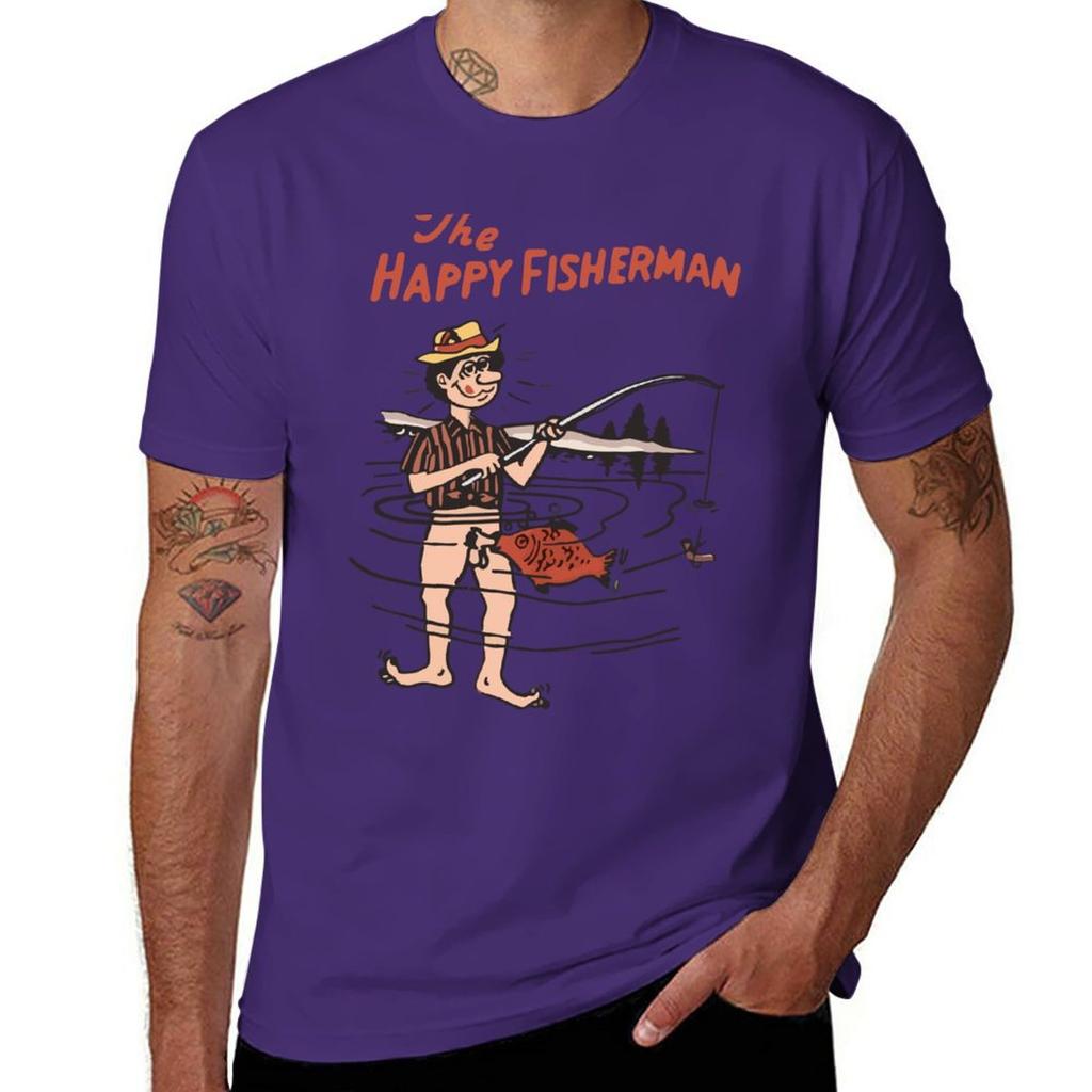 Nuova T-shirt Il Pescatore Felice t-shirt divertenti t-shirt personalizzate t-shirt grafica t-shirt da allenamento per uomo