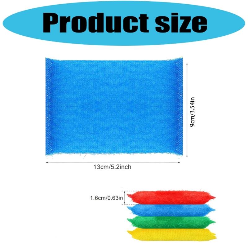 Efficient Cleaning Sponges Featuring Coarse and Smooth Sided for Pet Enclosures Home Area Random Color
