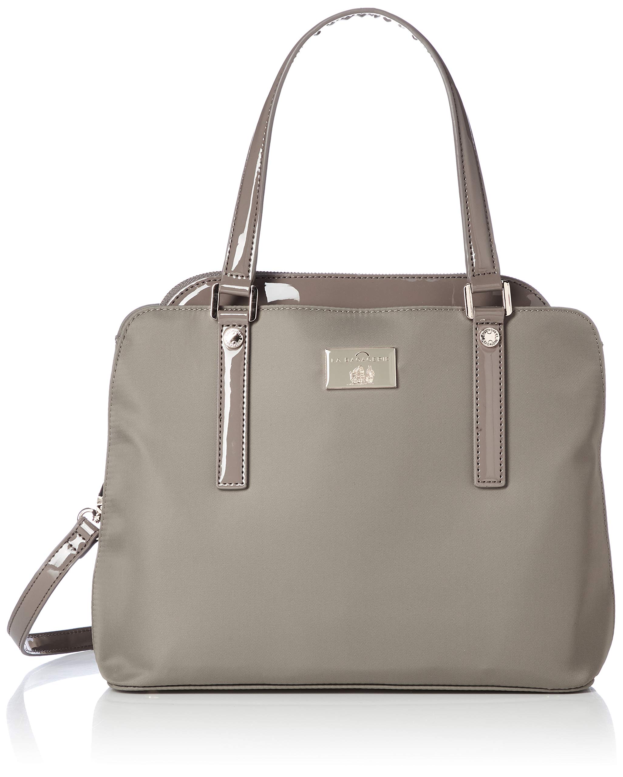 

NEW nylon x enamel tote bag Gray [Labagerie] 2-way B92-02-01 сірий колір