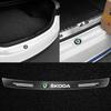 KOXI8 1Pcs Transparent Car Trunk Badge Protective 3D Sticker Car Accessories For A5 A7 Derivative Rapid Karoq Fabia Kamiq Super