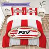 PSV Eindhoven Muster Bettwäsche Steppset Bettbezug Kissenbezug Heimdekoration Geburtstagsgeschenk (1 * Bettbezug + 2 * Kissenbezug ohne Füllung)
