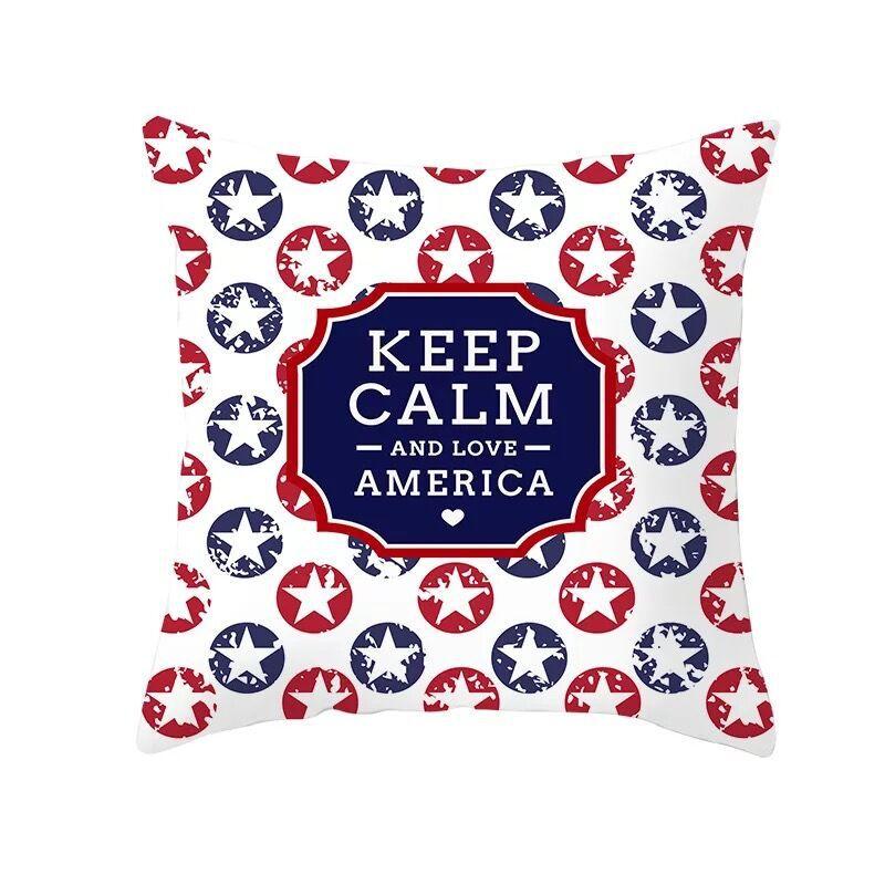 American Flag Independence Day Pillow Case Holiday Gift Home Decor Pillow Case