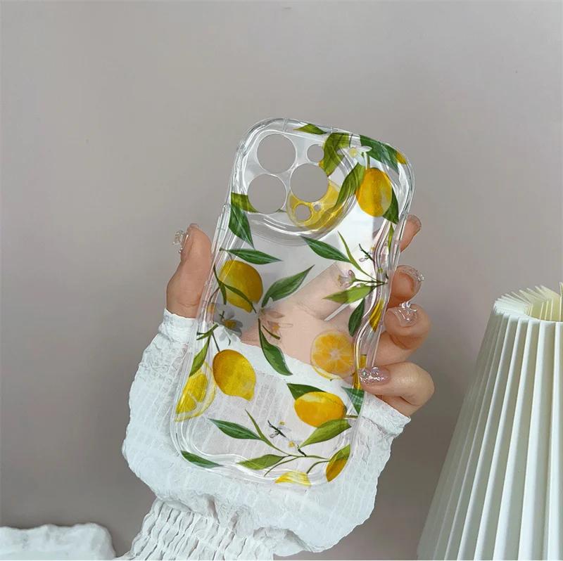 Summer Fruit Lemon Silicone Case For Samsung Galaxy A56 A55 5G A15 A54 A16 A35 A14 A26 A36 S25 S24 Ultra S22 S21 Plus S23 FE