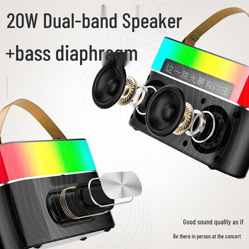 Newmine MC75 Portable Bluetooth Speaker with Dual Mics