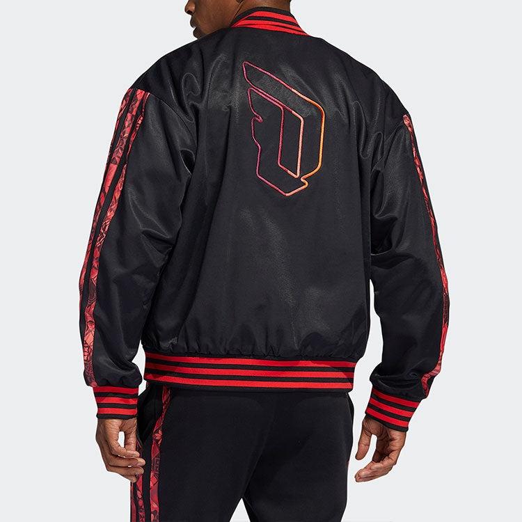 Adidas Lillard Basketball Sports Bomber Jacket Men Jacket Black HD7937
