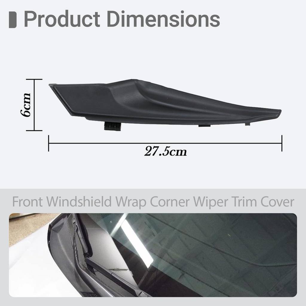 Bil Vindruta Fram Hörn Täcklist för Torkararm för Toyota Corolla 2014-2019 53824-02140 53823-02140 Vänster&Höger