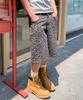 FERNOV Leopard Bermuda Shorts Black