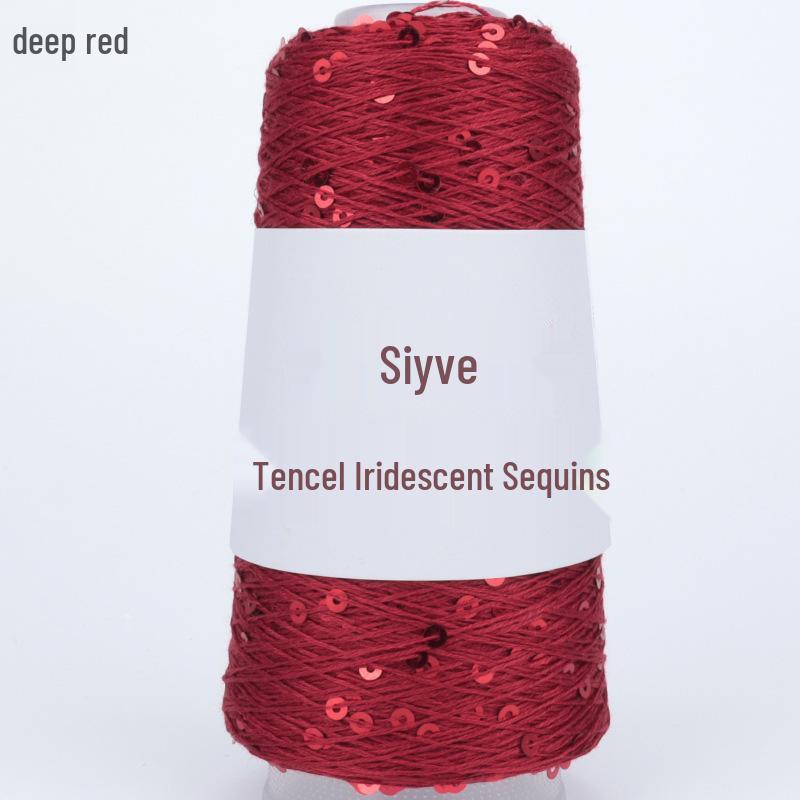 Si Yue Tencel Iridescent Paljettgarn: Handstickat Mode Bländar