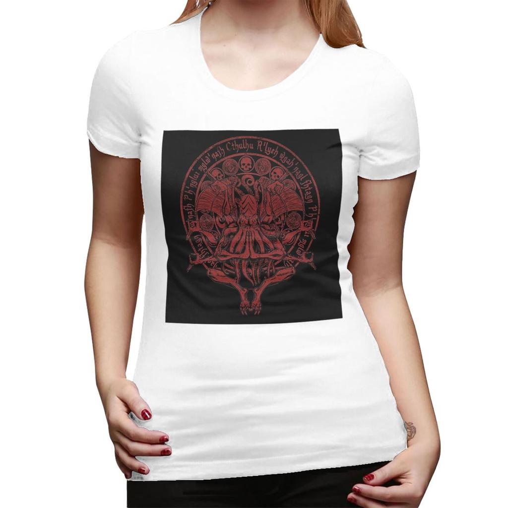 The Idol Cthulhu Red Variant TShirt for Women Round Neck Streetwear T Shirts Womens Tees Short Summer Clothes Tops