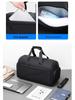 Compact Gym Duffel Bag with Shoe Compartment, Large-Capacity Travel Bag, Trolley-Attachable Sports Handbag