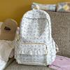 Schoolbag Japanese ins style printed schoolbag female junior high school student lace lightweight simple backpack large capacity primary school 