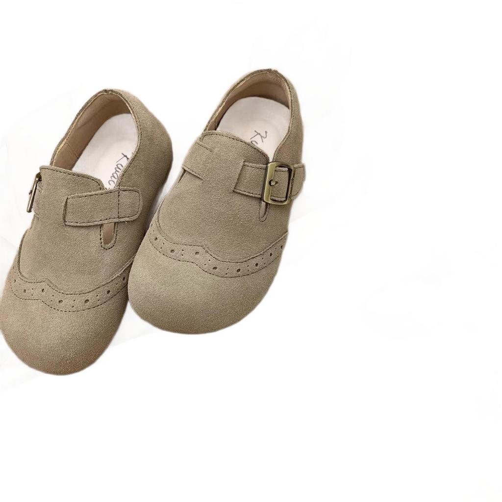 Girls' Korean Style Matte Leather Non-Slip Autumn Casual Loafers