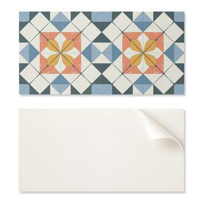 Panel Dekoracyjny Z Grafiką Przyklejany 100X50 Cm Geometryczny Wzór Kwiatowy