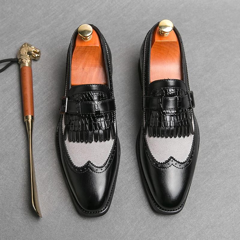 Lederschuhe Freizeitschuhe Businessschuhe für Herren Kleiderschuhe Tenis De Hombre Mokassins Mokasin Tenis Caballero Designer