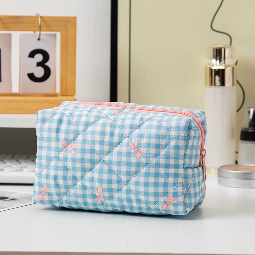 Damen Kosmetiktasche mit Blumenmuster | Lippenstift-, Kabel- und Geldbörsen-Organizer