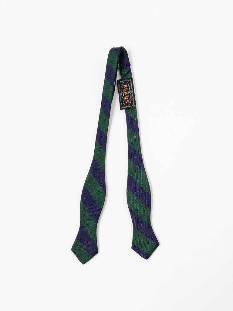 [BEAMS PLUS] Men's Regimental Bow Tie, Green, Size 0, 38440046107
