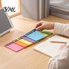 Multi Color Note Sets Fluorescent Horizontal Line Sticky Notepad, Strong Adhesive Removable Memo School Study Essentials Pad, Multi-color Lined Paper