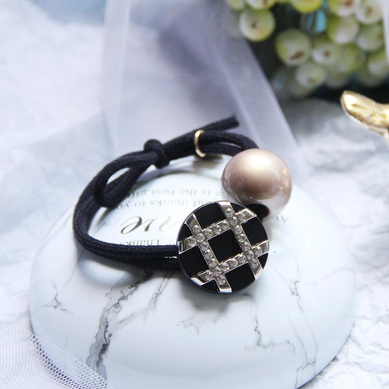Korean Rhinestone Elegant Scrunchies Women Girls Elastic Hair Rubber Band Accessories Tie Hair Ring Rope Headdress