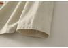Women's Casual Loose-Fit Cotton Linen Long Sleeve Shirt with Stand Collar & Frog Buttons - New Chinese Style