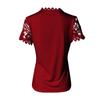 Women's Color Lace Splicing Short Sleeve Round Neck Tops
