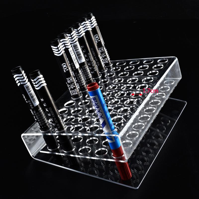Clear Acrylic Neutral Pen Holder Eyebrow Pencil Display Stand Ballpoint Pen Storage Rack Shelf Supermarket Store Display Stand