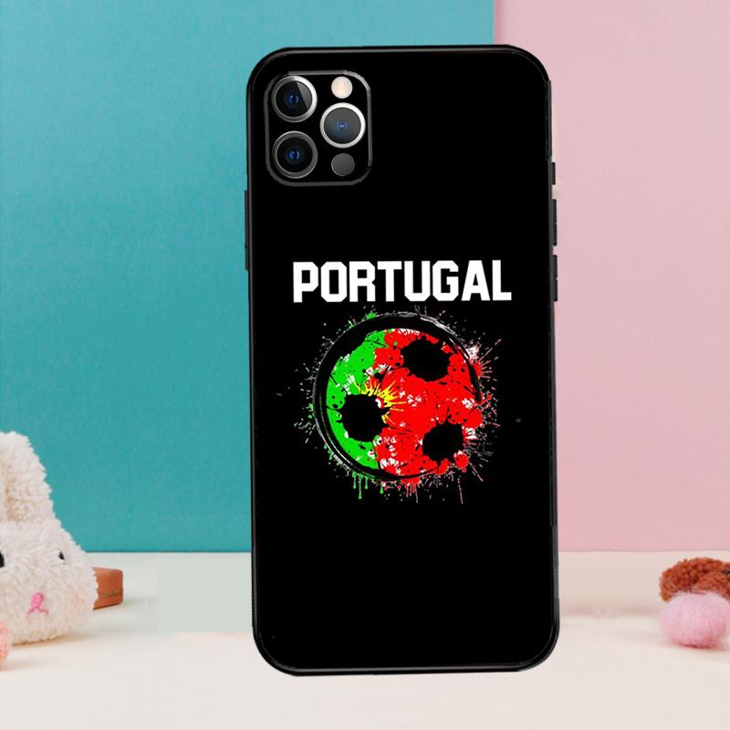 Portugal Flag Phone Case For iPhone 17 Air 16 15 13 12 11 14 Pro Max 12 13 mini 15 16 Plus 16e Cover Coque