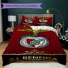 Cozy Benfica FC Style Pattern Bedding,Quilt Set Quilt Cover Pillowcase Home Birthday Gift (1*duvet Cover+2*pillowcase,without core)XSJT0917480