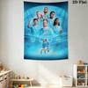 Forever MCFC BlueWall Hanging Printed Fabric Blanket Decorative Tapestries for Bedroom Living Room Home Decor