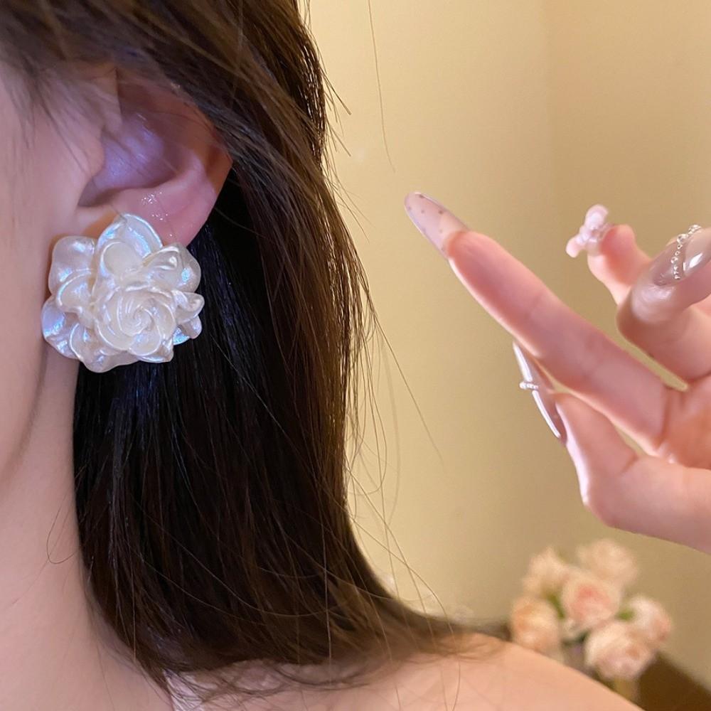 Jewelry Accessories Rose Ear Studs Kit Vacation Style Sweet Stud Earrings  Summer Beach