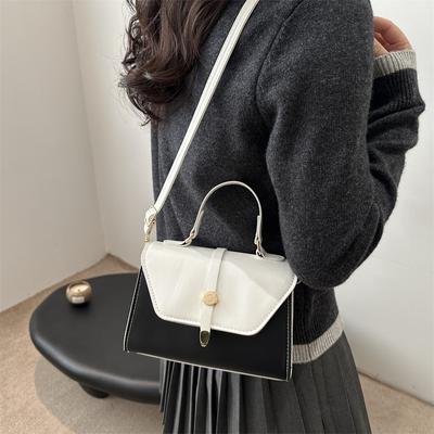 Personalized Trend Belt Simple Color Matching New Fashion Single Shoulder Portable Crossbody Small Square Bag Woman