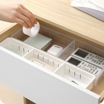 Divided Jewelry Sundries Storage Boxes Plastic Drawer Organization Box Home Kitchen Utensils Spoons Forks Storage Containers