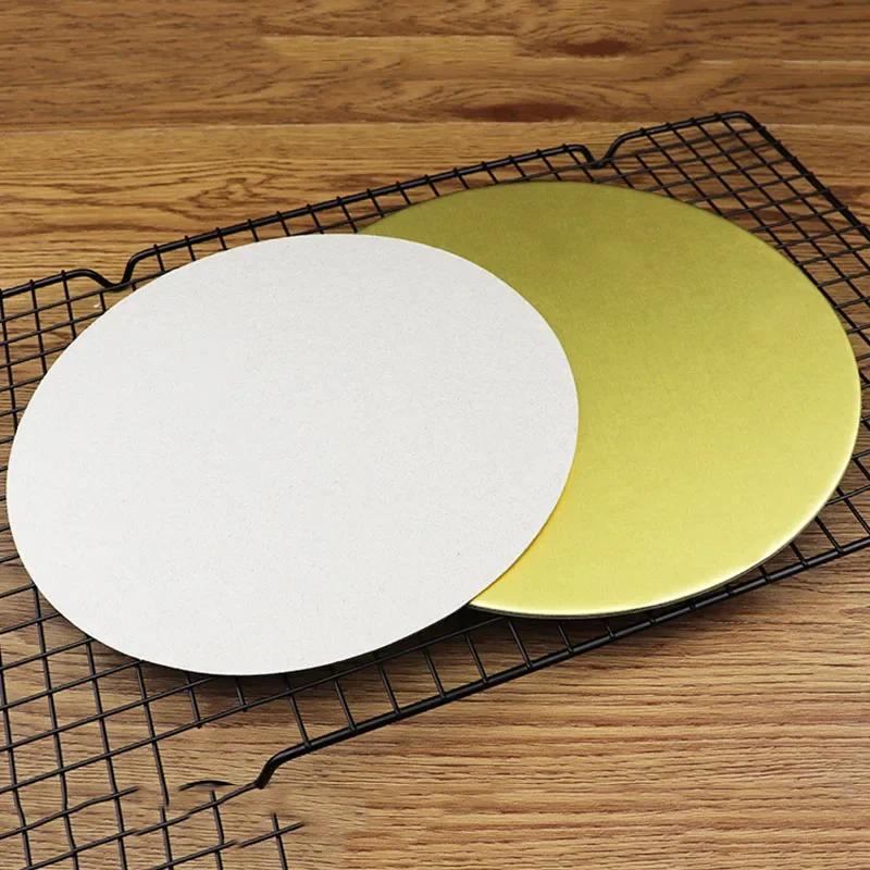 5/10Pcs Round Cake Board Circle Base Plate Disposable Paper Cupcake Dessert Tray Cake Stand Pastry Mat Liners Baking Accessories
