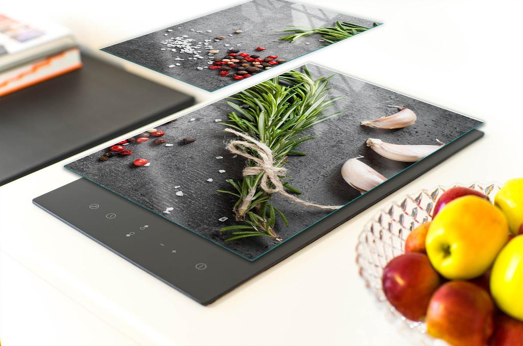 PIANO PROTETTIVO IN VETRO PER CUCINA 65x52 SPEZIE