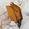 Halloween Pumpkin Bag Spooky Pumpkin Purse Crossbody Pumpkin Bag with Chain Shoulder Strap for Parties or Trick-or-Treating