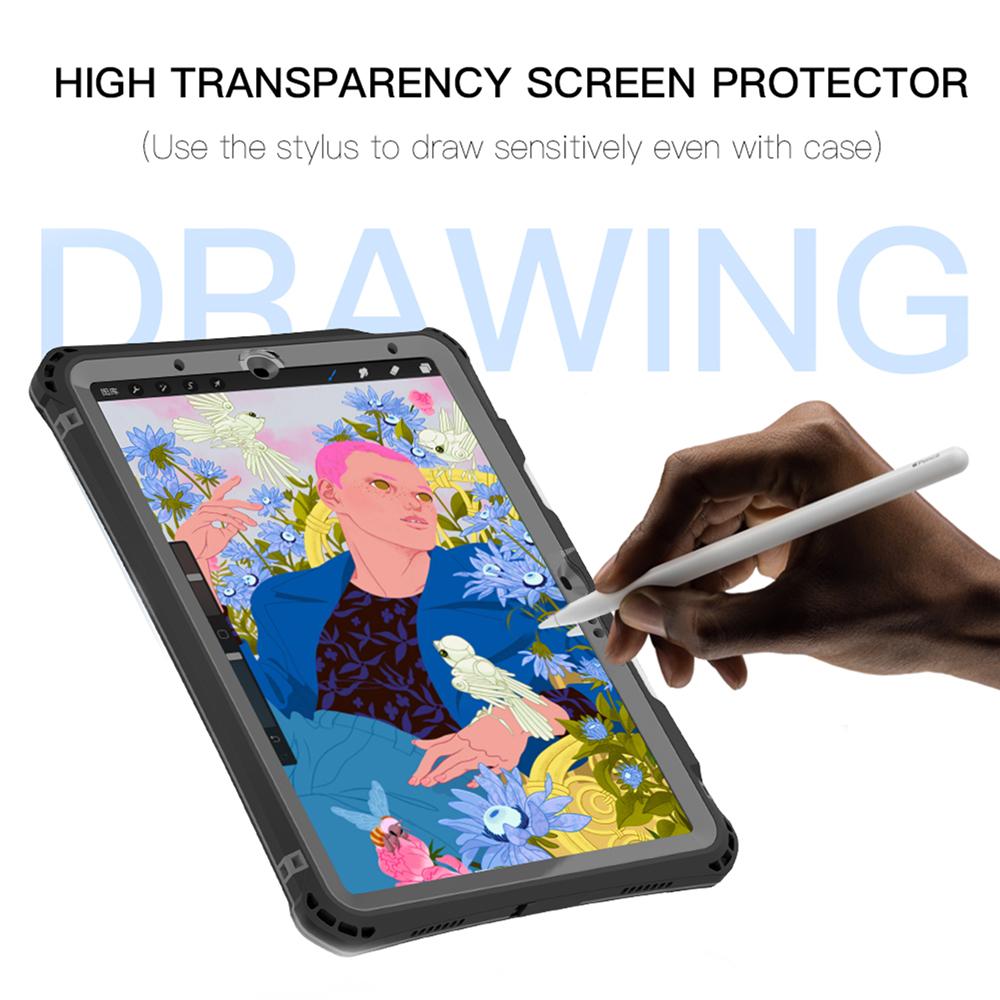 Shellbox IP68 Waterproof Case for iPad Air 6 (11 2024) Military Grade Protection Heavy Duty Defender Cover for iPad Air 4/Air 5