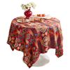 Tablecloth Red Festive Jacquard Table Cloth Round Table Cloth Tablecloth Thickened Coffee Table Cover