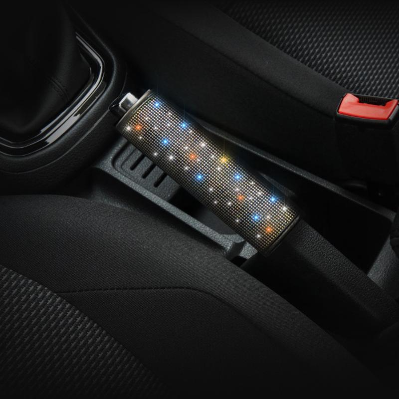 Car Headrest and Lumbar Support with Armrest Pad, Handbrake Gear Cover, Rearview Mirror Safety, and Shoulder Cover - Universal Fit.
