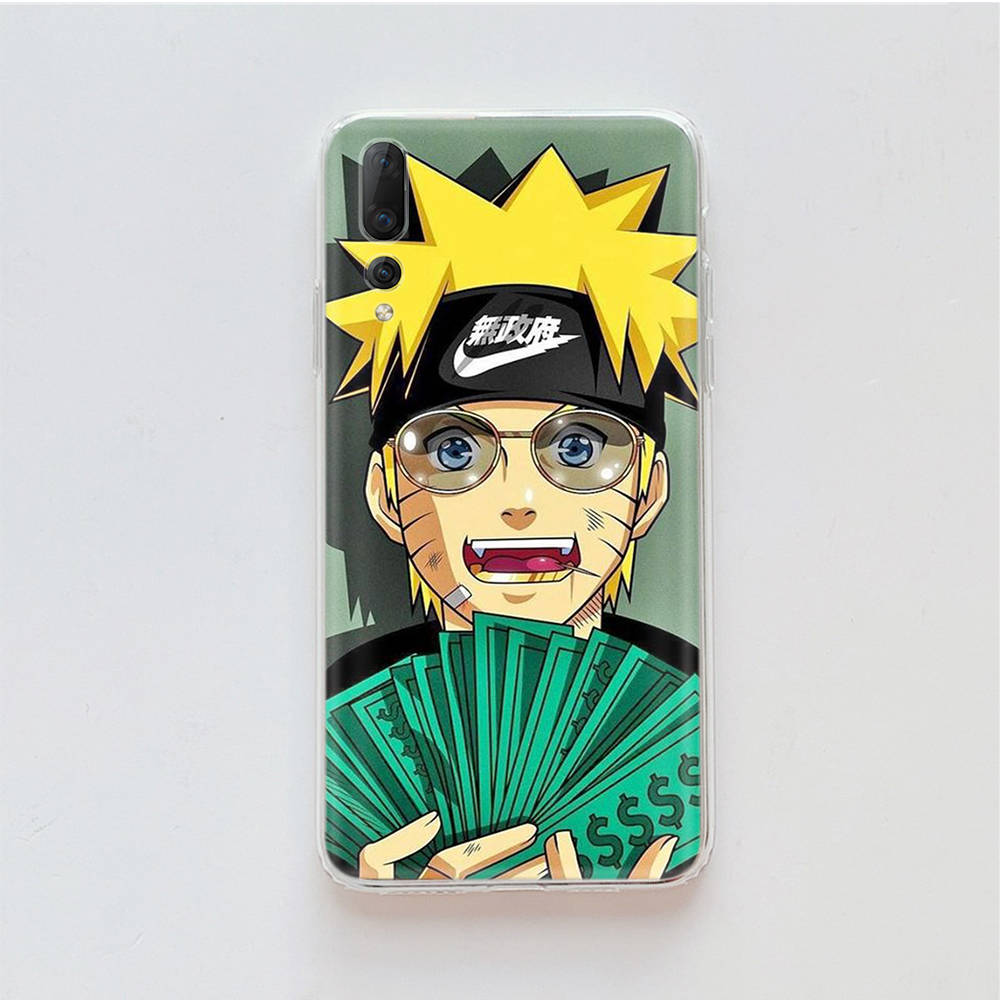 Transparent Case for Samsung A04 A14 A23 M33 M53 Realme 10 9 C35 C55 VIVO X80 Infinix Hot 30 Note 11 Tecno Spark 8P Pro W-72 Naruto