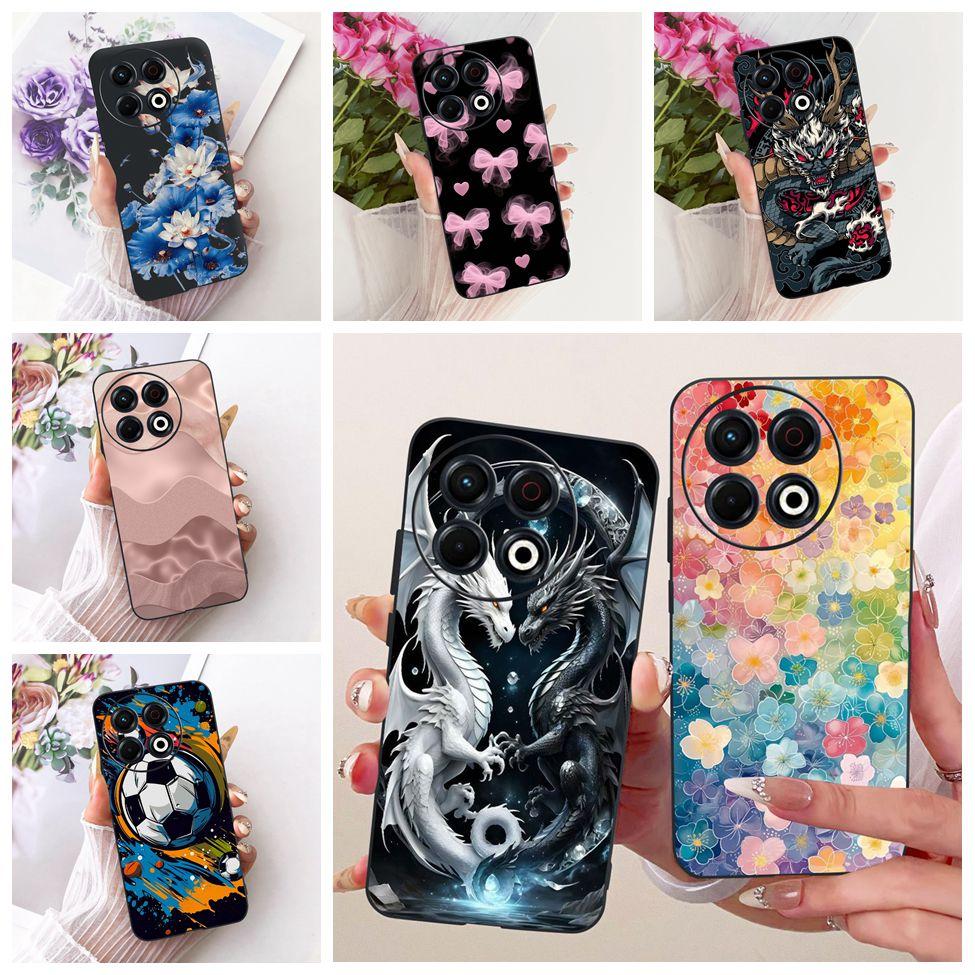 Phone Case For Tecno Spark 30 Pro 4G Cover KL7 Luxury Fashion Cute Cat Funny Painted Bumper For Tecno Spark 30 Pro 4G Casing