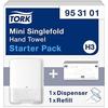 Starter Pack Tork Mini Xpress H3 - Dispenser + V-fold Hand Towel Refills (White)