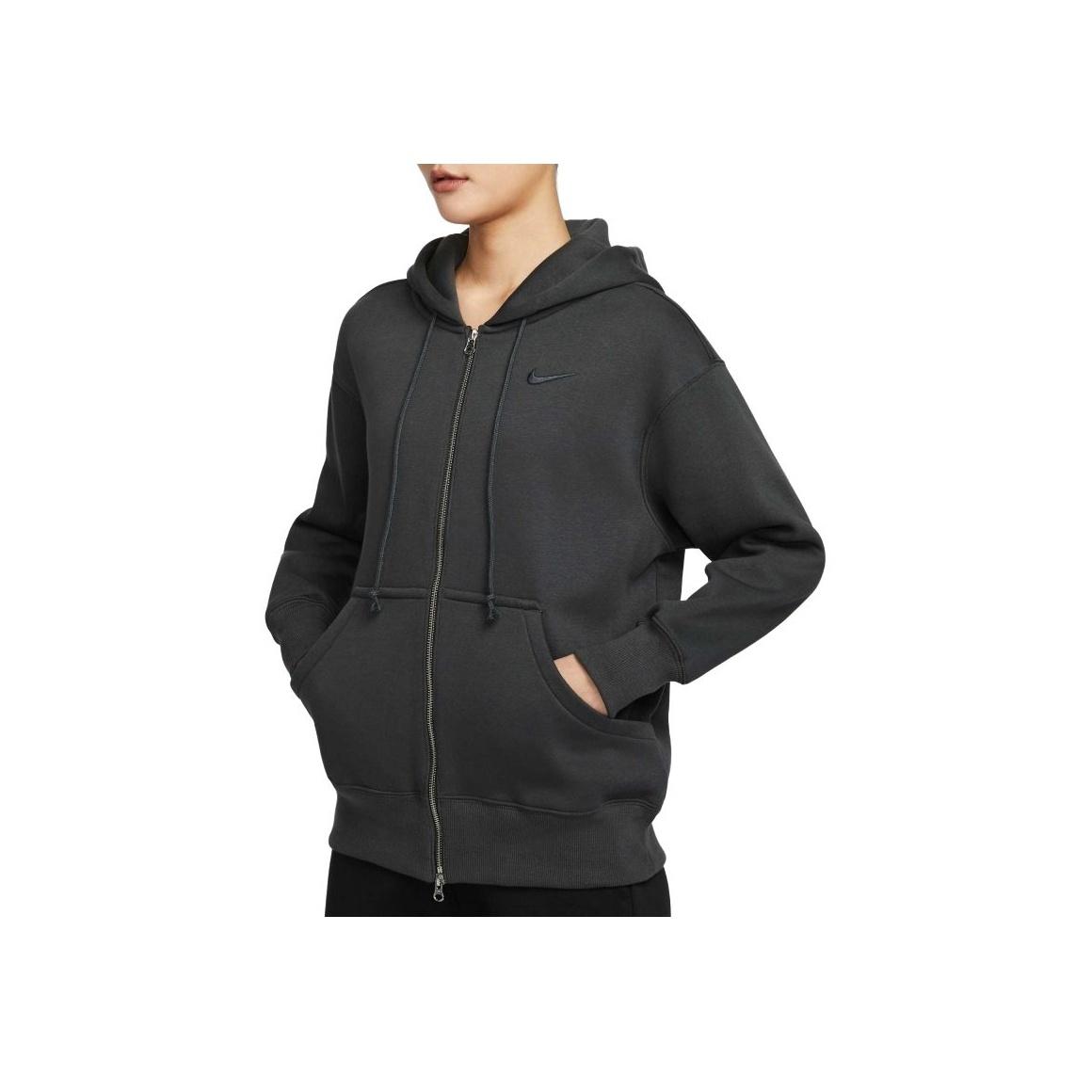 

Nike Casual Sports Simple Fleece Warm Hooded Jacket Women Jackets Gray DQ5759-060 XL