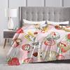Mofusand Warm Blanket  Girls Boys Plush Throw Blanket Funny Couch Chair Flannel Bedspread Sofa Bed Cover